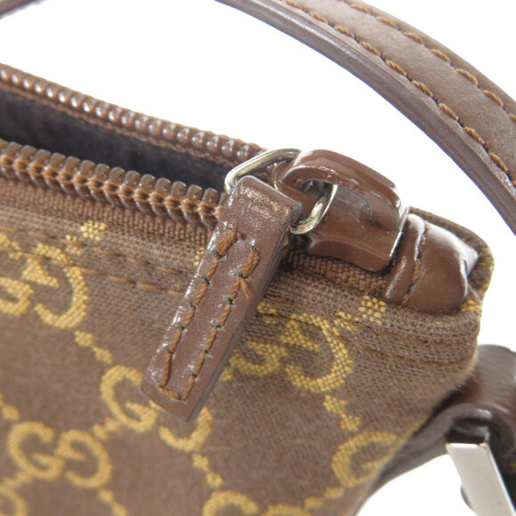 Gucci GG Accessory Pouch Canvas Leather - Picture 9 of 10